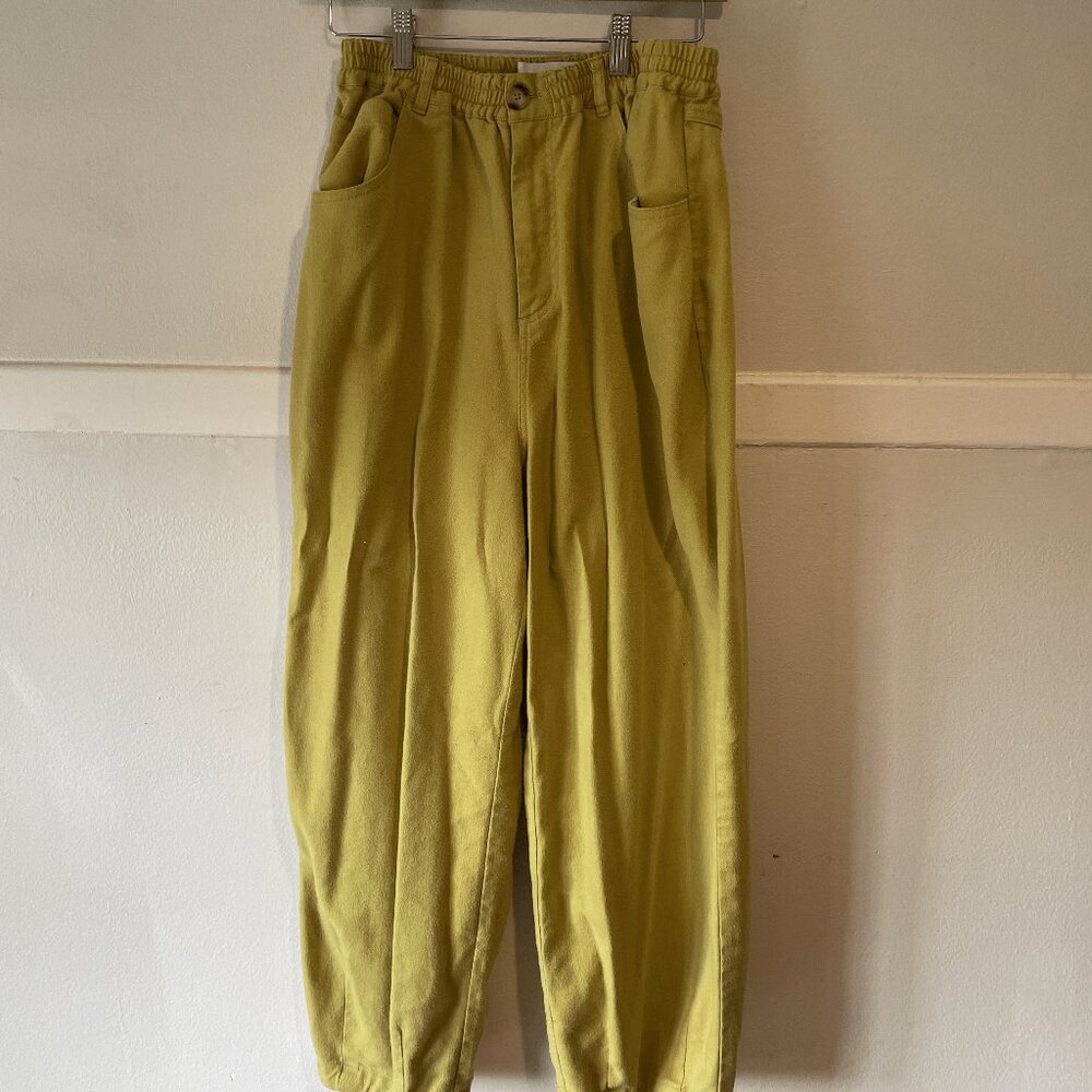 L.F.Markey Fergus Linen Trouser - Pistachio (Green)